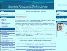Tablet Screenshot of accesscontrolsolutions.us